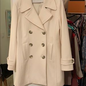 Cream Anne Klein Peacoat Size Sm. Pretty and warm!